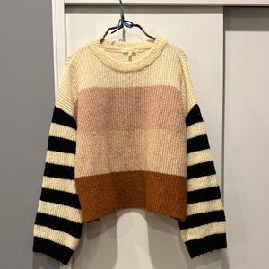 Cozy striped sweater size s
